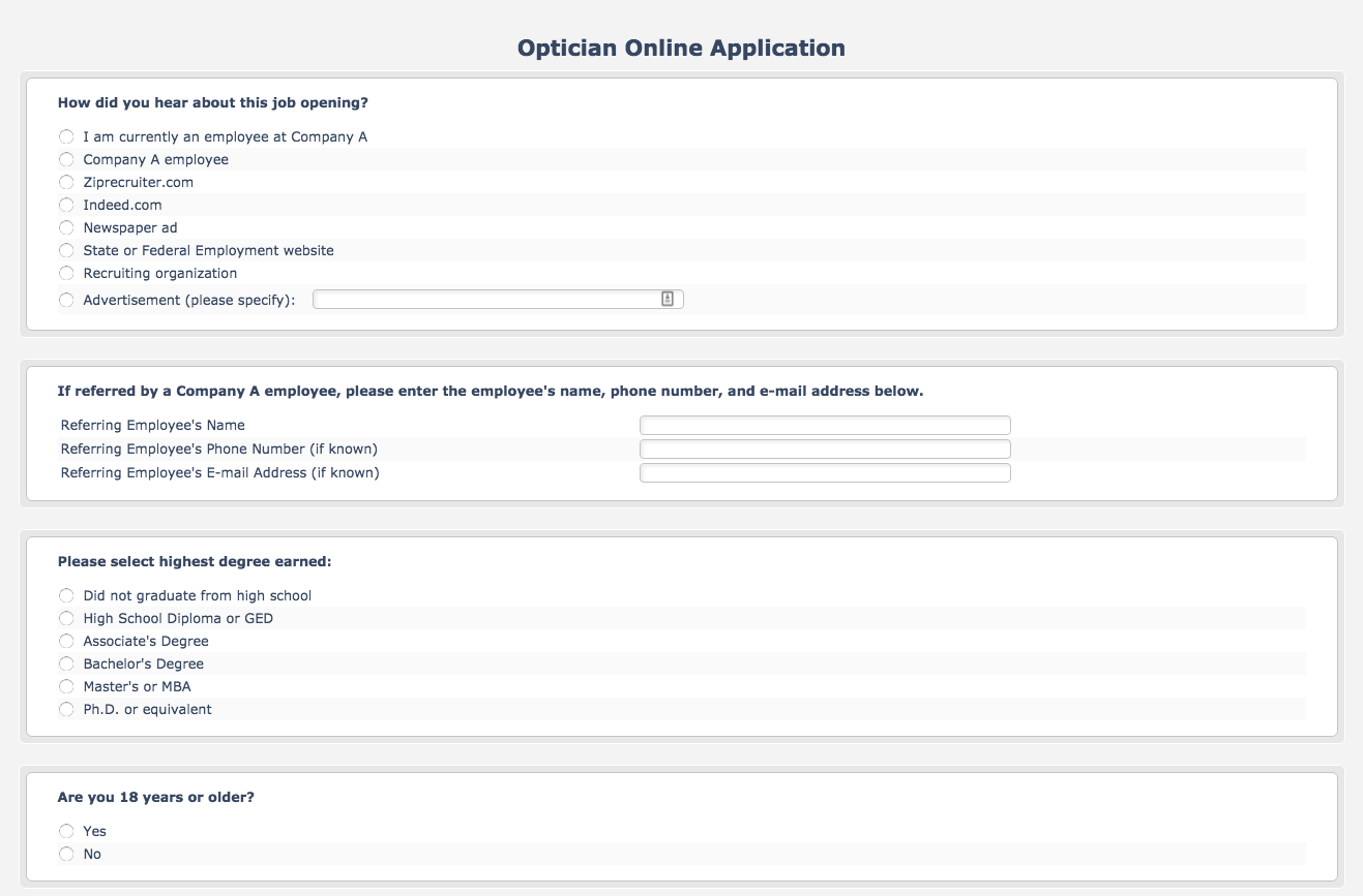 a job candidates journey through the sds application special skills job app